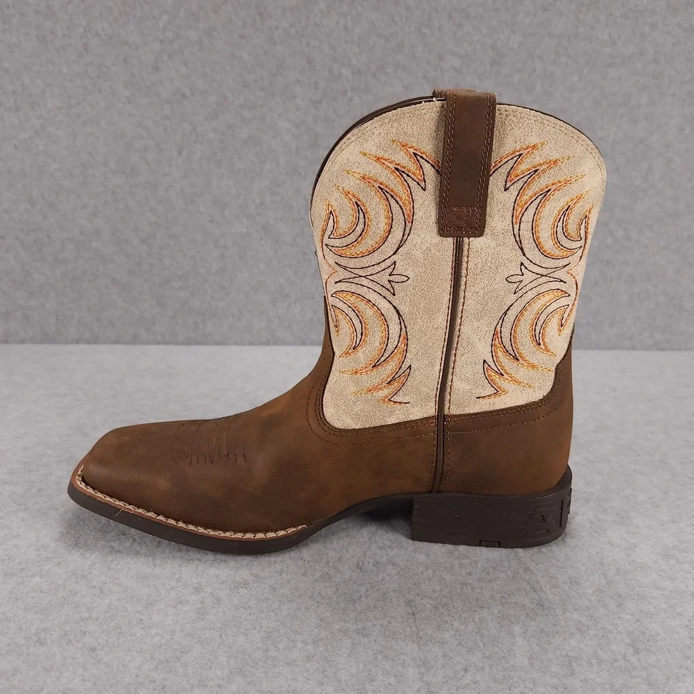 Ariat Youth Storm - Kids Size US 6 - Antique Brown Western Cowboy Boots 10038444